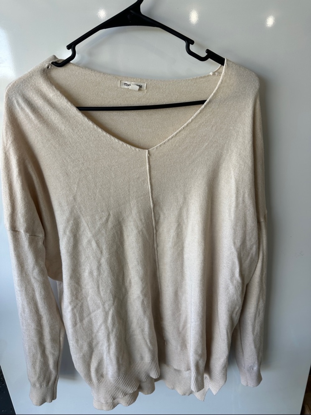Taupe V-Neck Women’s Sweater
